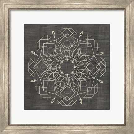 Framed Geometric Tile IV Print