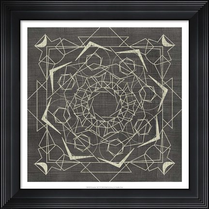 Framed Geometric Tile VI Print