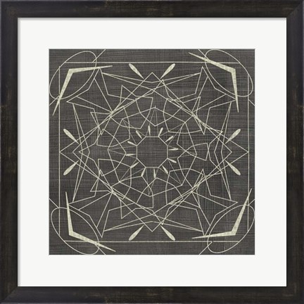 Framed Geometric Tile VII Print