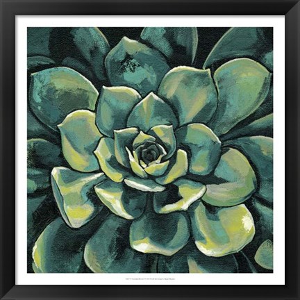 Framed Succulent Bloom I Print