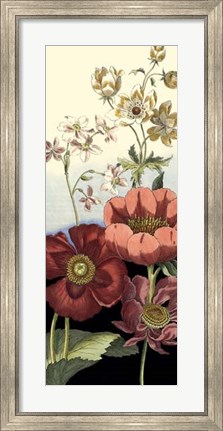 Framed Onyx Bouquet I Print