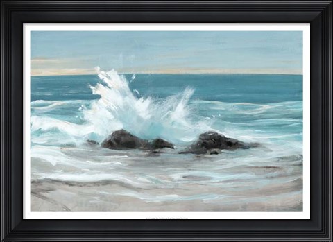 Framed Crashing Wave II Print