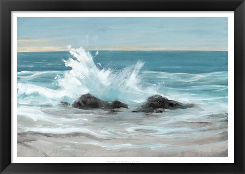 Framed Crashing Wave II Print