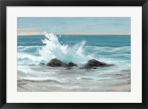 Framed Crashing Wave II Print