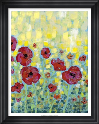 Framed Poppy Impressions I Print