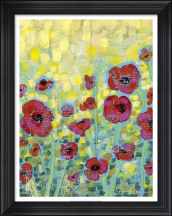 Framed Poppy Impressions II Print