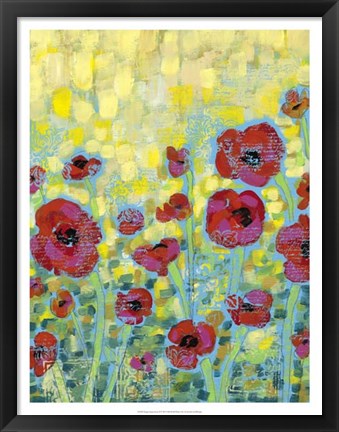 Framed Poppy Impressions II Print