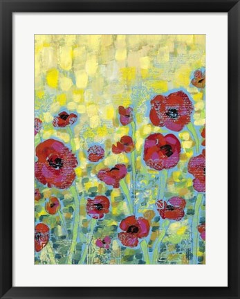 Framed Poppy Impressions II Print