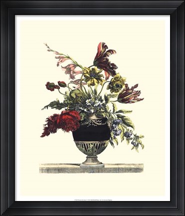 Framed Flowers for June I Print