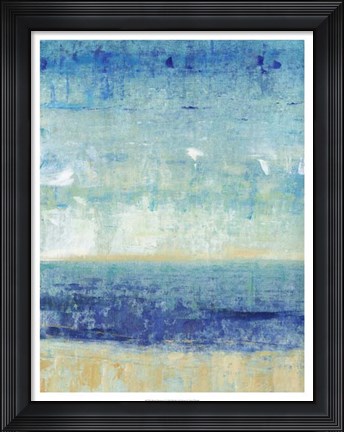 Framed Beach Horizon I Print