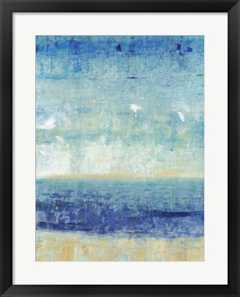 Framed Beach Horizon I Print