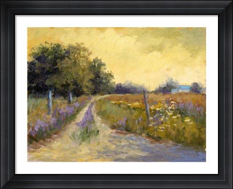 Framed Fall&#39;s Golden Fields Print