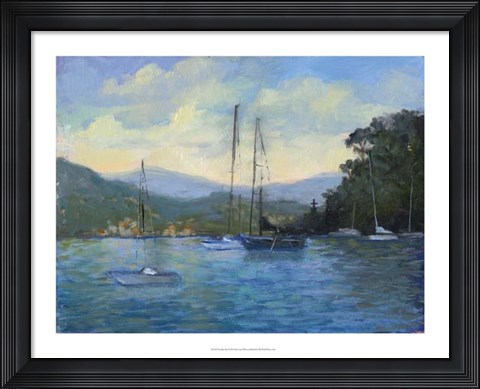 Framed Portofino Bay Print