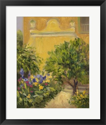 Framed Villas Garden Print