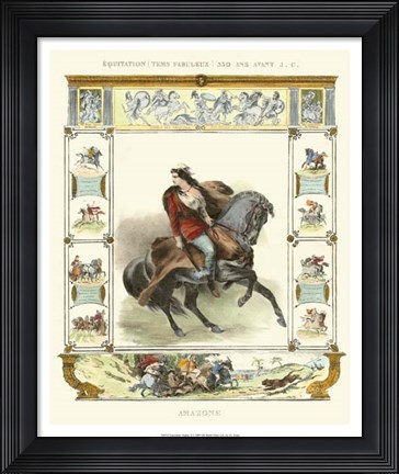 Framed Equestrian Display II Print