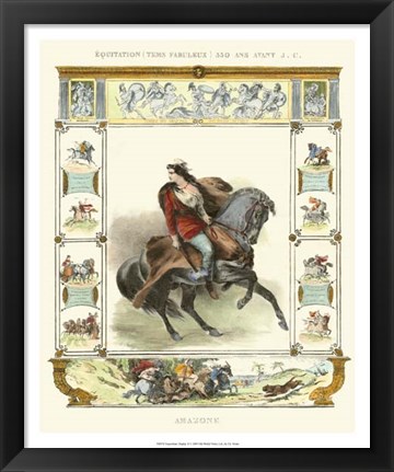 Framed Equestrian Display II Print