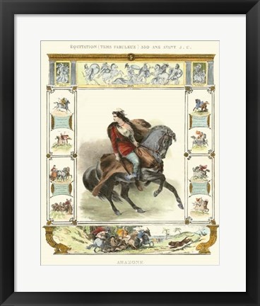 Framed Equestrian Display II Print