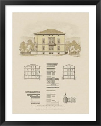 Framed Estate and Plan II Print