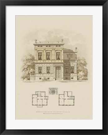 Framed Estate and Plan III Print