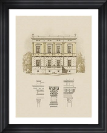 Framed Estate and Plan IV Print