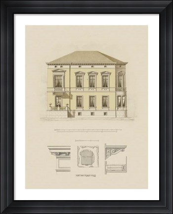 Framed Estate and Plan VI Print
