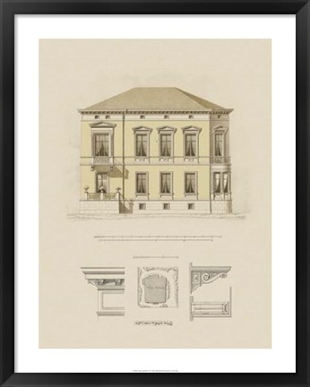 Framed Estate and Plan VI Print