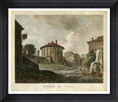 Framed Temple of Vesta Print