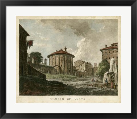 Framed Temple of Vesta Print