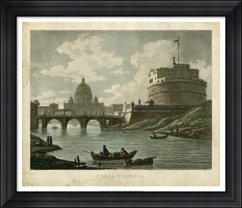 Framed Ponte St. Angelo Print