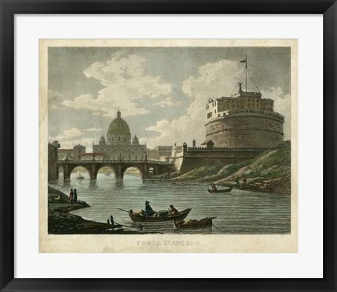 Framed Ponte St. Angelo Print