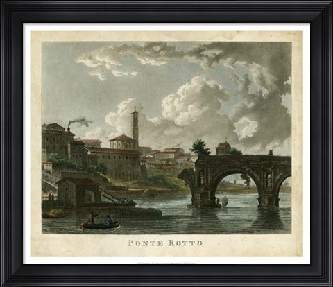Framed Ponte Rotto Print