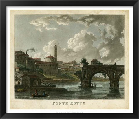 Framed Ponte Rotto Print