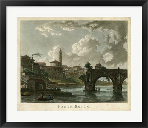 Framed Ponte Rotto Print