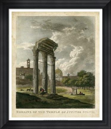 Framed Temple of Jupiter Print