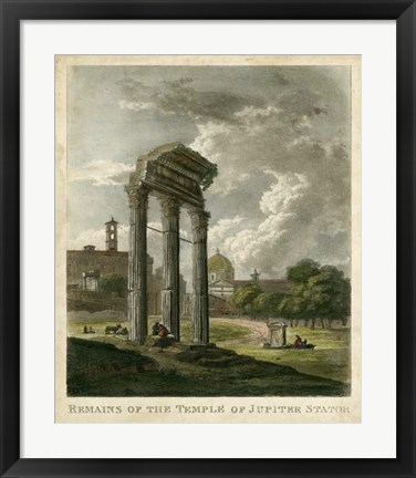 Framed Temple of Jupiter Print