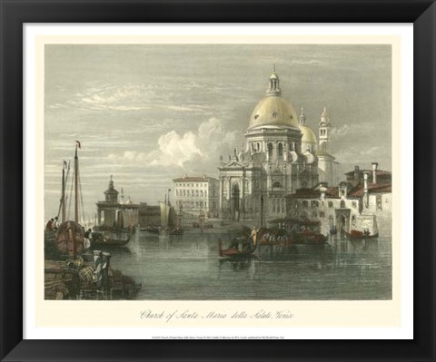 Framed Church of Santa Maria della Salute Print