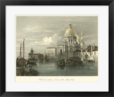 Framed Church of Santa Maria della Salute Print