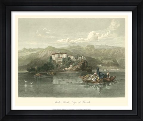 Framed Isola Lecchi, Lago di Guarda, Italy Print
