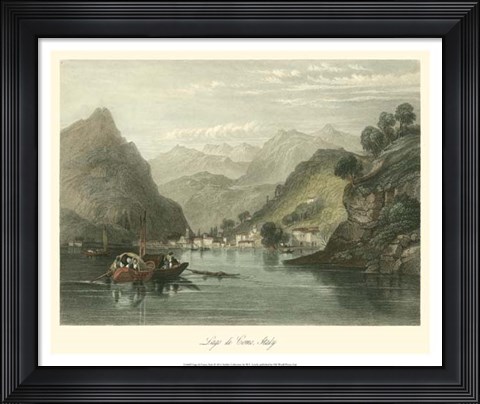 Framed Lago di Como, Italy Print