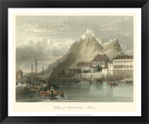 Framed Fortress on the Rhine Print