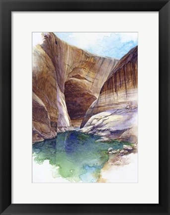 Framed Escalante Canyon - Lake Powell, Ut. Print