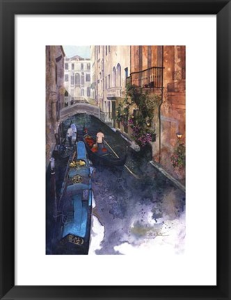 Framed Venice Canal, Italy Print