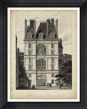 Framed Fontainbleau, Porte Doree Print