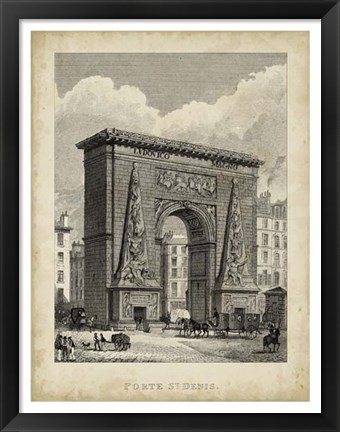 Framed Porte St. Denis Print