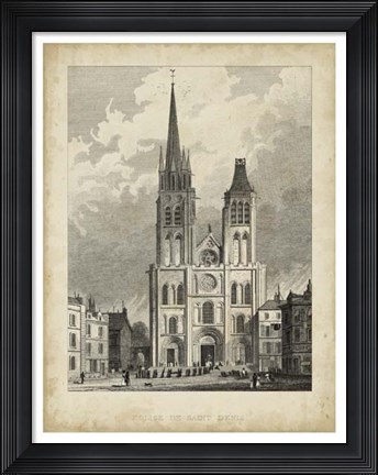 Framed Eglise de St. Denis Print