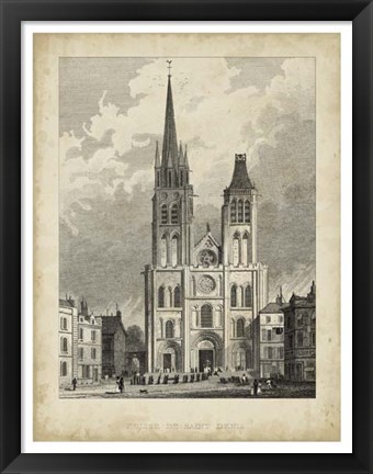 Framed Eglise de St. Denis Print