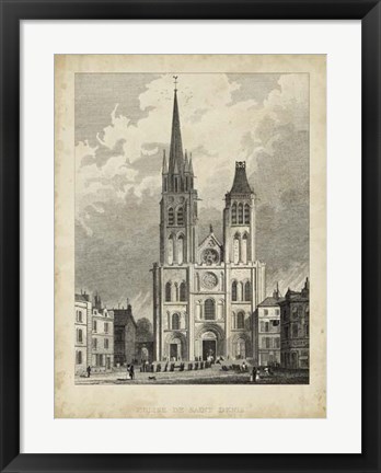 Framed Eglise de St. Denis Print