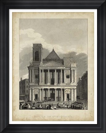 Framed Eglise de St. Eustache Print