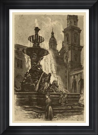 Framed Market Square I Print