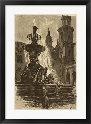 Framed Market Square I Print